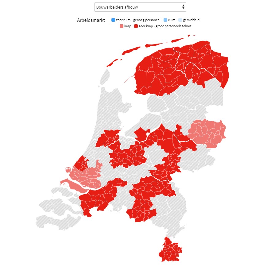 Tekort aan bouwpersoneel